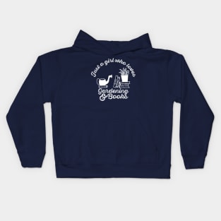 Just a Girl who loves Gardening and Books Kids Hoodie